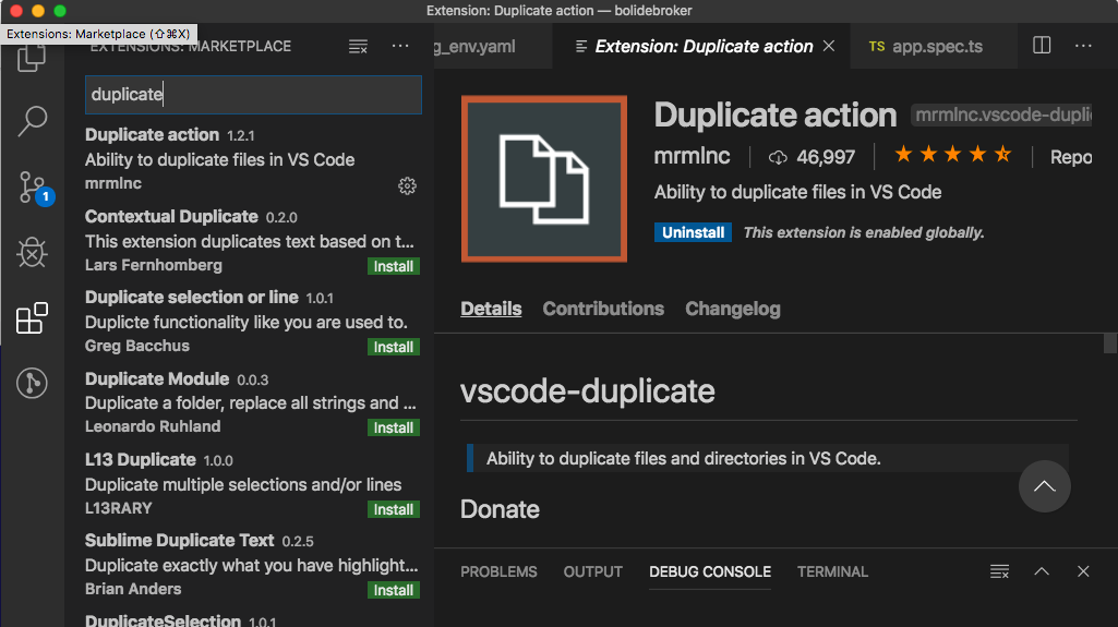Duplicate Action Extension In VS Code - Jim Lynch Codes